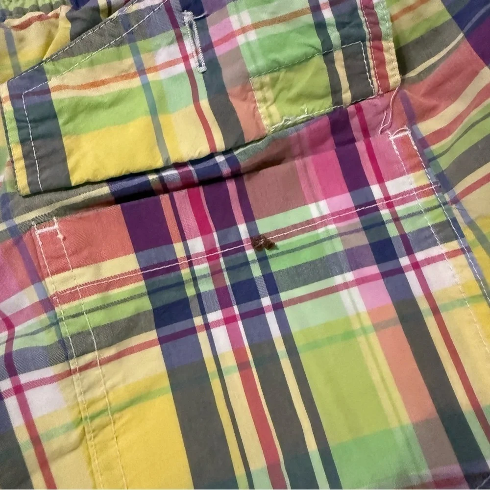 Polo Ralph Lauren Plaid Lined Board Short Stretch Swim Trunks